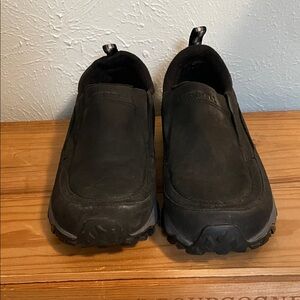 Merrell Waterproof Men's Black Slip-On Outdoor Loafers